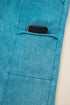 Mineral Wash Lace Up High Waist Patch Pocket Raw Hem Wide Leg Pants